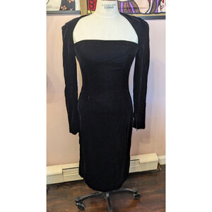 Vintage Victor Costa velvet bodycon dress